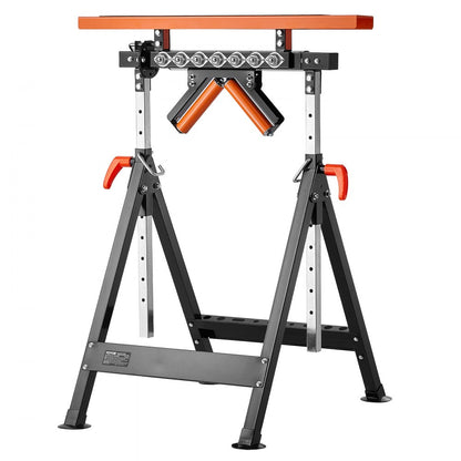 VEVOR 4-in-1 Woodworking Roller Stand Max Load 200 kg Adjustable 838.2-1270 mm