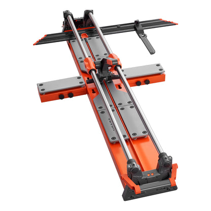 1200 mm Manual Tile Cutter, Upgraded Sliding Head Cutting Tool with Spring-Loaded Base, Angle Fence, Tungsten Carbide Cutting Wheel, Alignment Guide, for DIY Pros, Ceramic, Floor & Wall Tiles