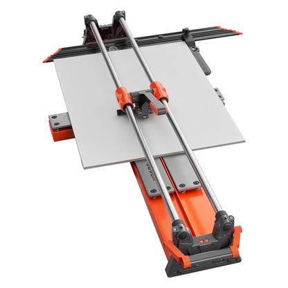 1200 mm Manual Tile Cutter, Upgraded Sliding Head Cutting Tool with Spring-Loaded Base, Angle Fence, Tungsten Carbide Cutting Wheel, Alignment Guide, for DIY Pros, Ceramic, Floor & Wall Tiles