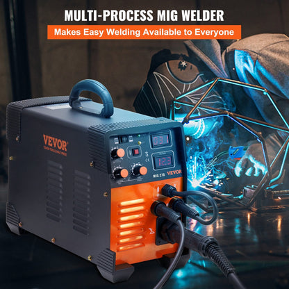 3-in-1 MIG-270 Welding Machine with Digital Display & Built-in Protection