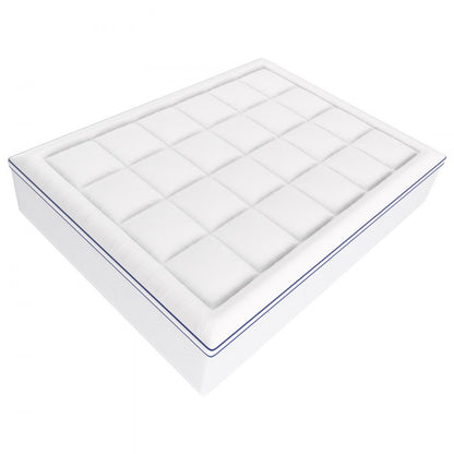 VEVOR Mattress Topper Premium Memory Foam Fiber Fill Queen 101.6 mm Thickness