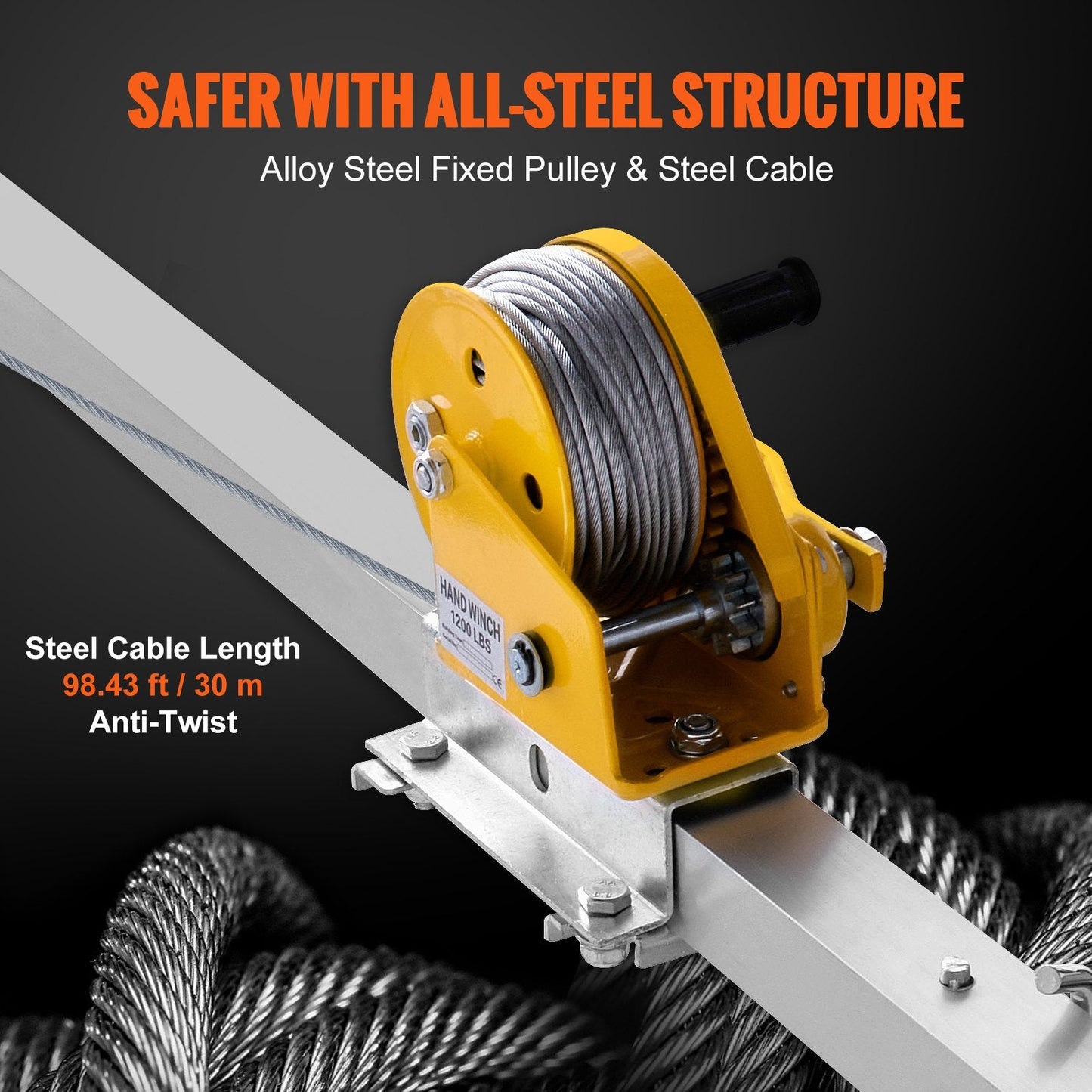 Confined Space Rescue Tripod Kit with Winch, Harness, and 30m Cable