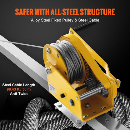 Confined Space Rescue Tripod Kit with 1179 kg Winch, 1.6-2.45 m Adjustable Legs