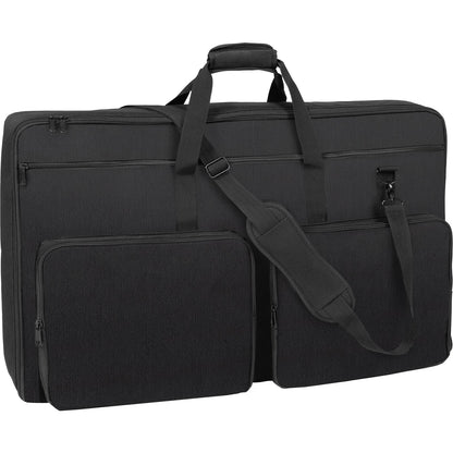 Padded DJ Mixer Bag, 1200D Oxford, 3 Pockets, 1.5m Strap, 0.39in Padding