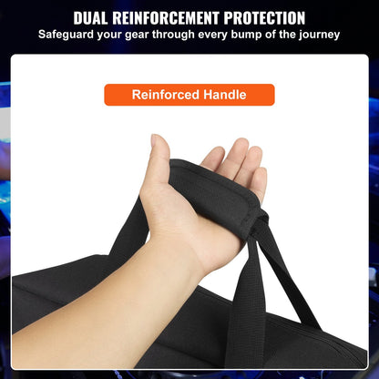 DJ Mixer Carry Bag with 1.5m Strap, 1200D Oxford Fabric, 10mm Padding, 0.94 kg