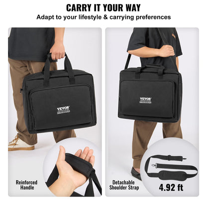 DJ Mixer Carry Bag with 1.5m Strap, 1200D Oxford Fabric, 10mm Padding, 0.94 kg