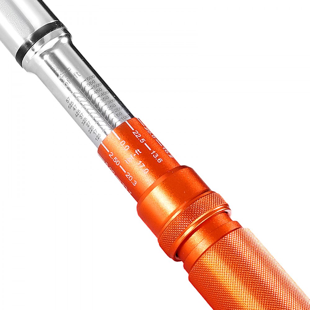 Click Torque Wrench 3/4Inch Drive 100-600 lbf-ft/136-814N.m Dual-direction