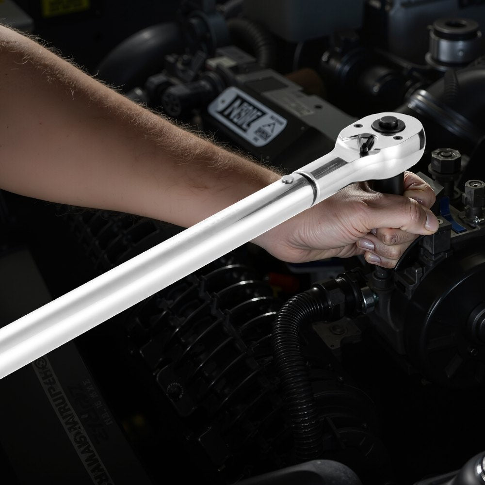 Click Torque Wrench 3/4Inch Drive 100-600 lbf-ft/136-814N.m Dual-direction