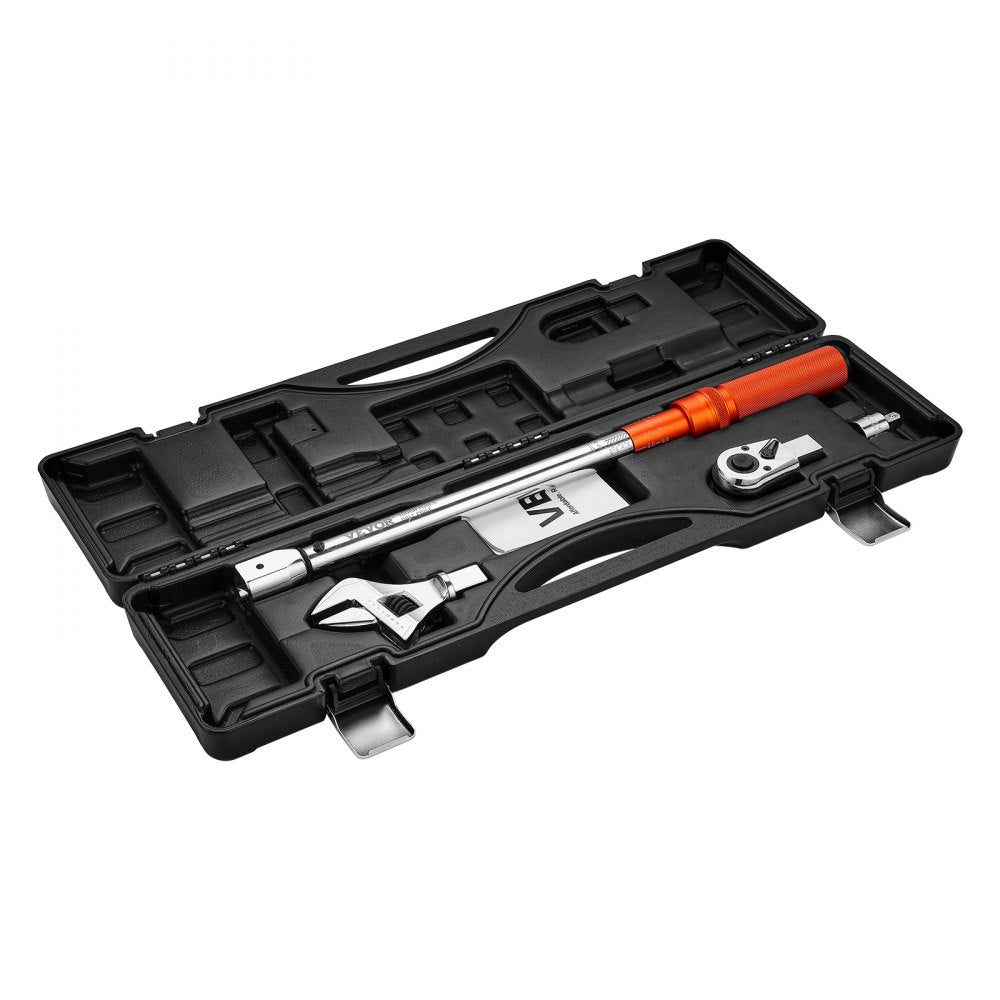 Adjustable Click Torque Wrench, 1/2 Inch Drive, 20-160 lbf-ft/27.1-216.8 N.m, Dual-direction and Dual Range Scales, 72-T