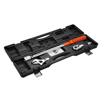 Adjustable Click Torque Wrench, 1/2 Inch Drive, 20-160 lbf-ft/27.1-216.8 N.m, Dual-direction and Dual Range Scales, 72-T