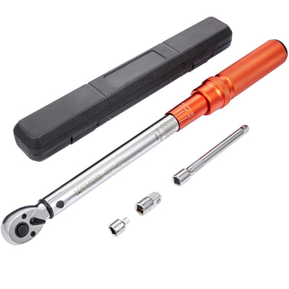VEVOR Torque Wrench, 3/8-inch Drive Click Torque Wrench 10-80ft.lb/14-110n.m, Dual-Direction