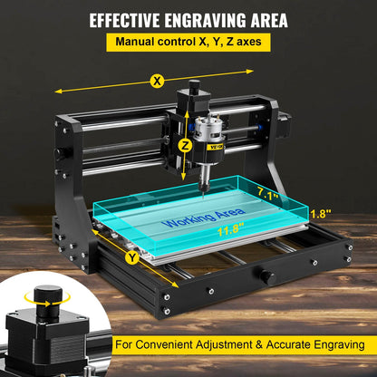 Pro CNC Engraver 3018: 3-Axis GRBL Control Machine for Wood & Acrylic Carving