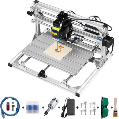 DIY CNC 3018 Engraver Kit with 5.5W Laser, 3-Axis Milling Machine
