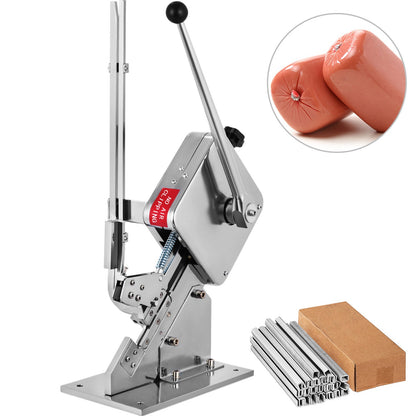 VEVOR Manual U-shape Sausage Clipper Clipping Machine Food Clipping Maker for Sausage