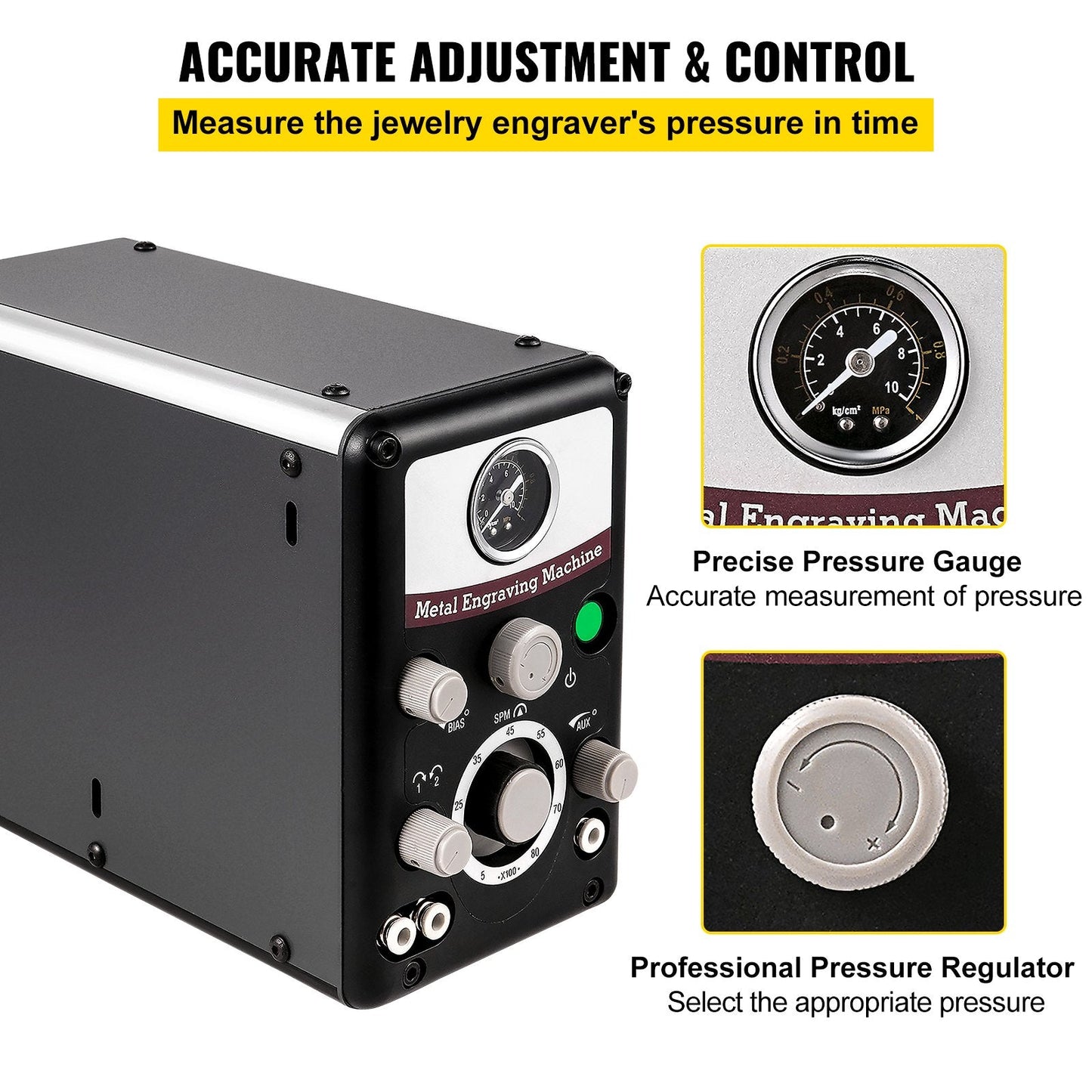 Jewelry Pneumatic Engraving Machine, 400-8000 RPM, Adjustable Speed, 8 kg