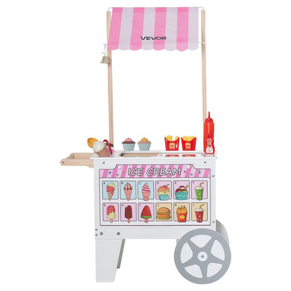 VEVOR Ice Cream Cart for Kids Pretend Play Ice Cream Shop for Kids Aged 3-7