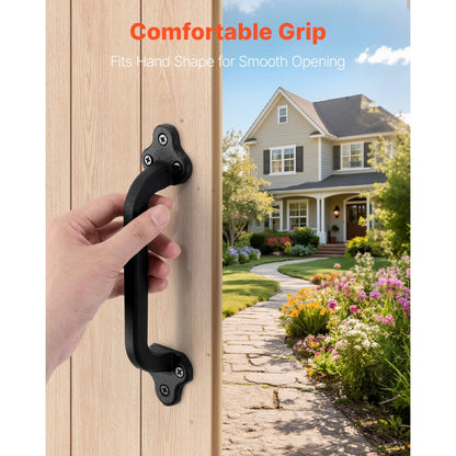 2Pcs Barn Door Handles 231 mm Rustic Heavy Duty Garden Gate Shed Pulls