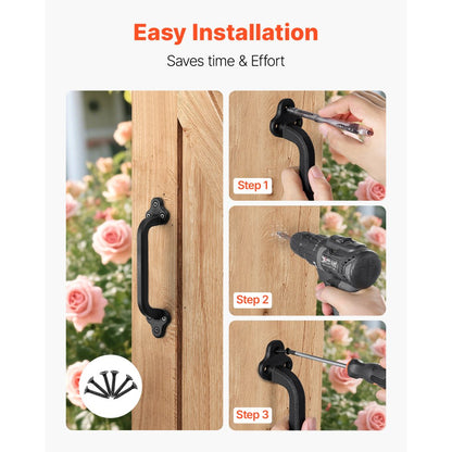 Barn Door Handle 231 mm Rustic Heavy Duty Garden Gate Shed Pull Handle