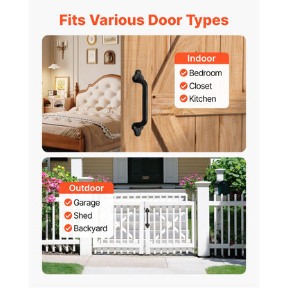 Barn Door Handle 231 mm Rustic Heavy Duty Garden Gate Shed Pull Handle