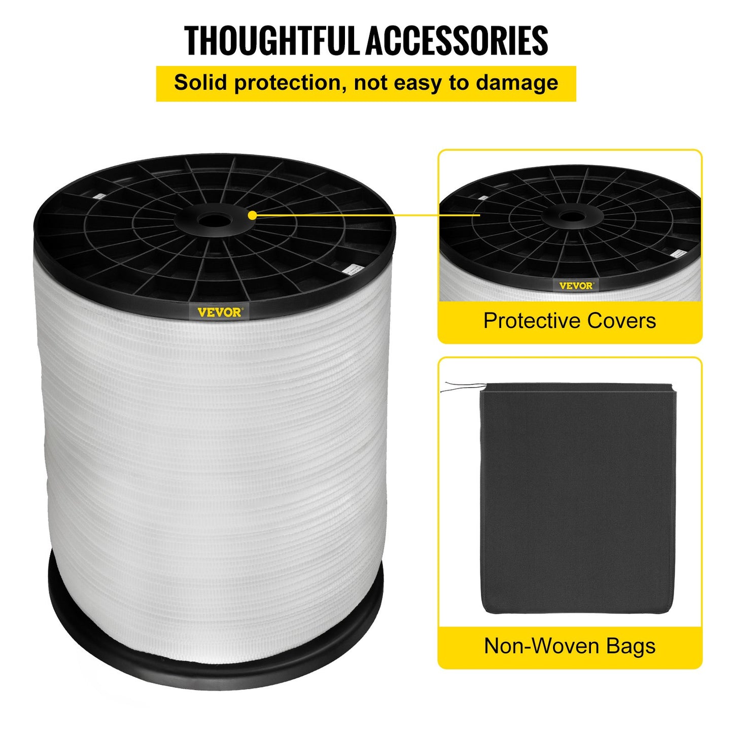 VEVOR 6000Lbs Polyester Pull Tape, 528\' x 1\" Flat Tape for Wire & Cable Conduit