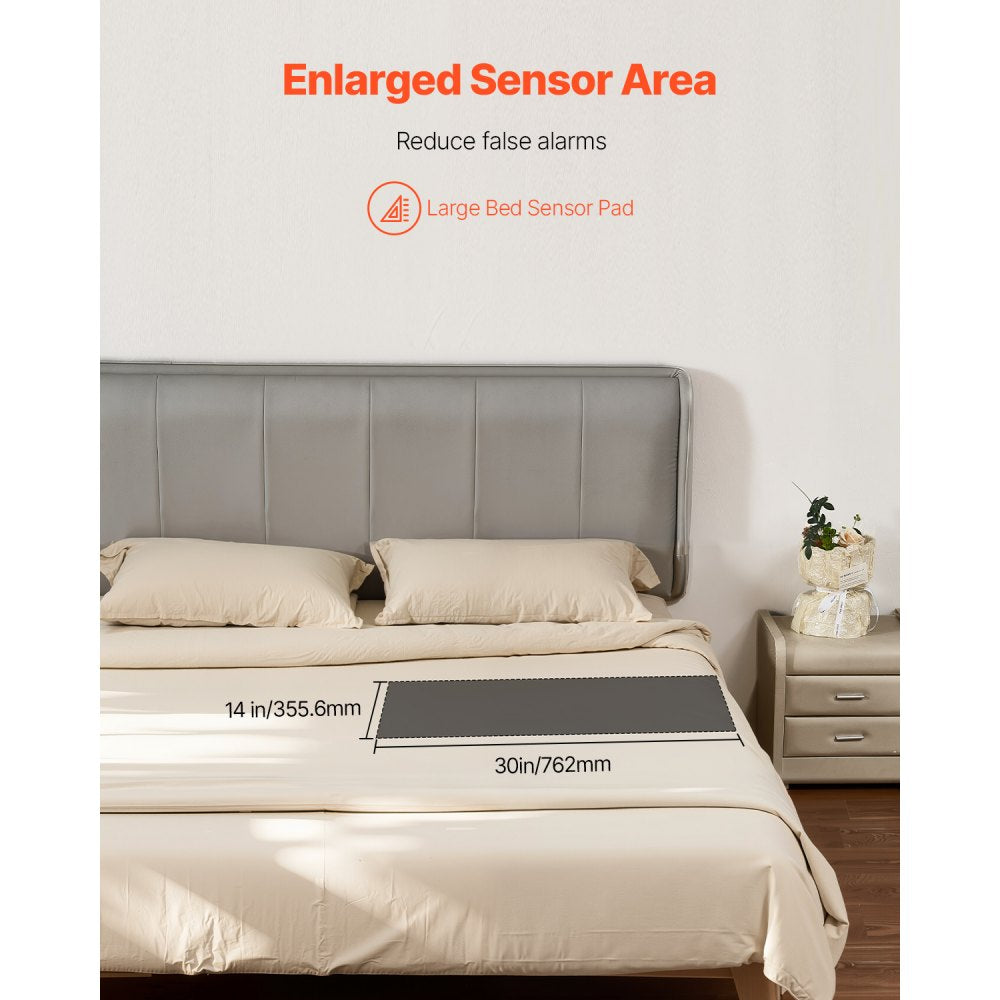 VEVOR Bed Alarm System for Elderly Adults Wireless Bed Sensor Pad with Pager