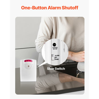 VEVOR Bed Alarm System for Elderly Adults Wireless Bed Sensor Pad with Pager