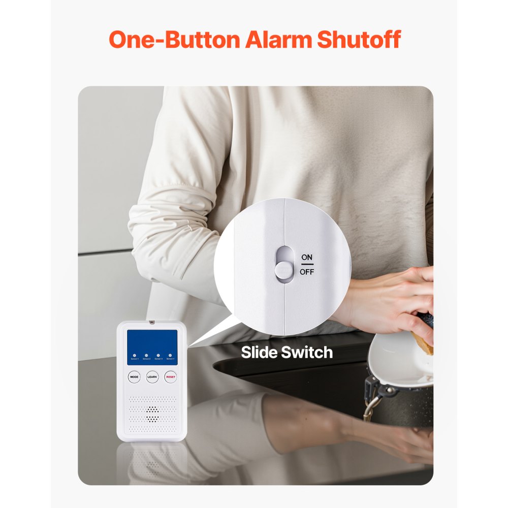 VEVOR Early Alert Bed Alarm System Wireless Bed and Chair Sensor Pad with Pager