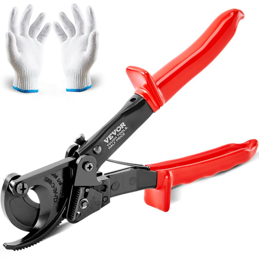 VEVOR Ratcheting Cable Cutter, 250mm Ratchet Wire and Cable Cutter, Cut up to 240