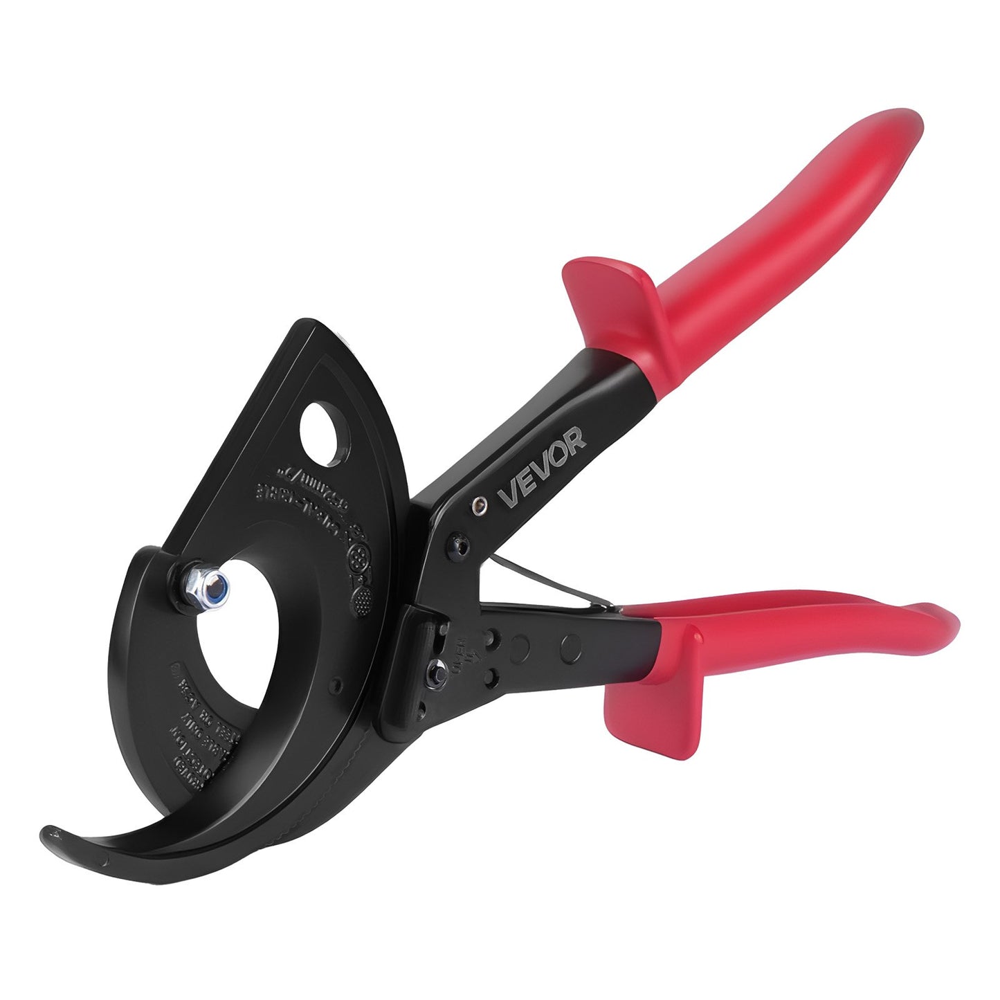 Ratcheting Cable Cutter, Spring Steel Blades with Insulated Handles, Quick-Release Button, Heavy Duty Ratchet Cable Wire Cutter for Cutting Copper & Aluminum Cables Up to 800 MCM / 400 mm²