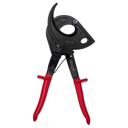 Ratcheting Cable Cutter, Spring Steel Blades with Insulated Handles, Quick-Release Button, Heavy Duty Ratchet Cable Wire Cutter for Cutting Copper & Aluminum Cables Up to 800 MCM / 400 mm²