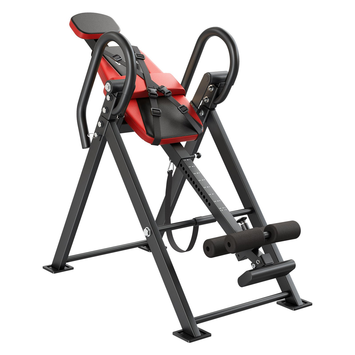 Inversion Table, 136 kg Capacity Heavy Duty Inverted Table, Back Inverter Stretcher with Dual-Roller Locking, Decompression Tables for Shoulders, Neck, Back, Multi-Angle Adjustable Tether Strap