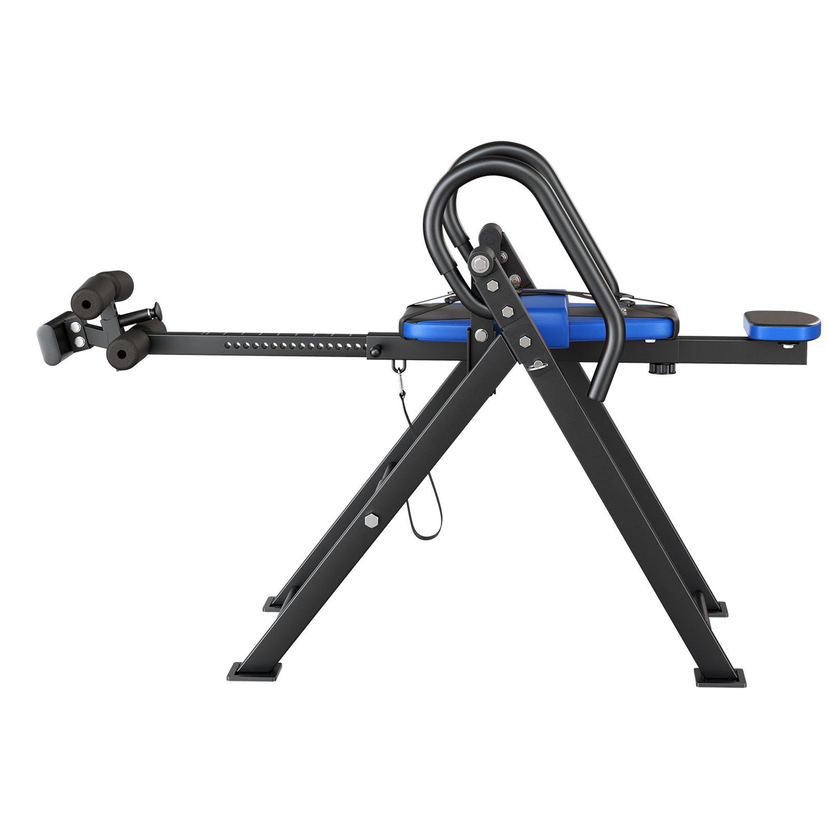 Inversion Table, 136 kg Capacity Heavy Duty Back Inverter Stretcher, Inverted Table with Dual-Roller Locking, Decompression Tables for Shoulders, Neck, Back, Multi-Angle Adjustable Tether Strap