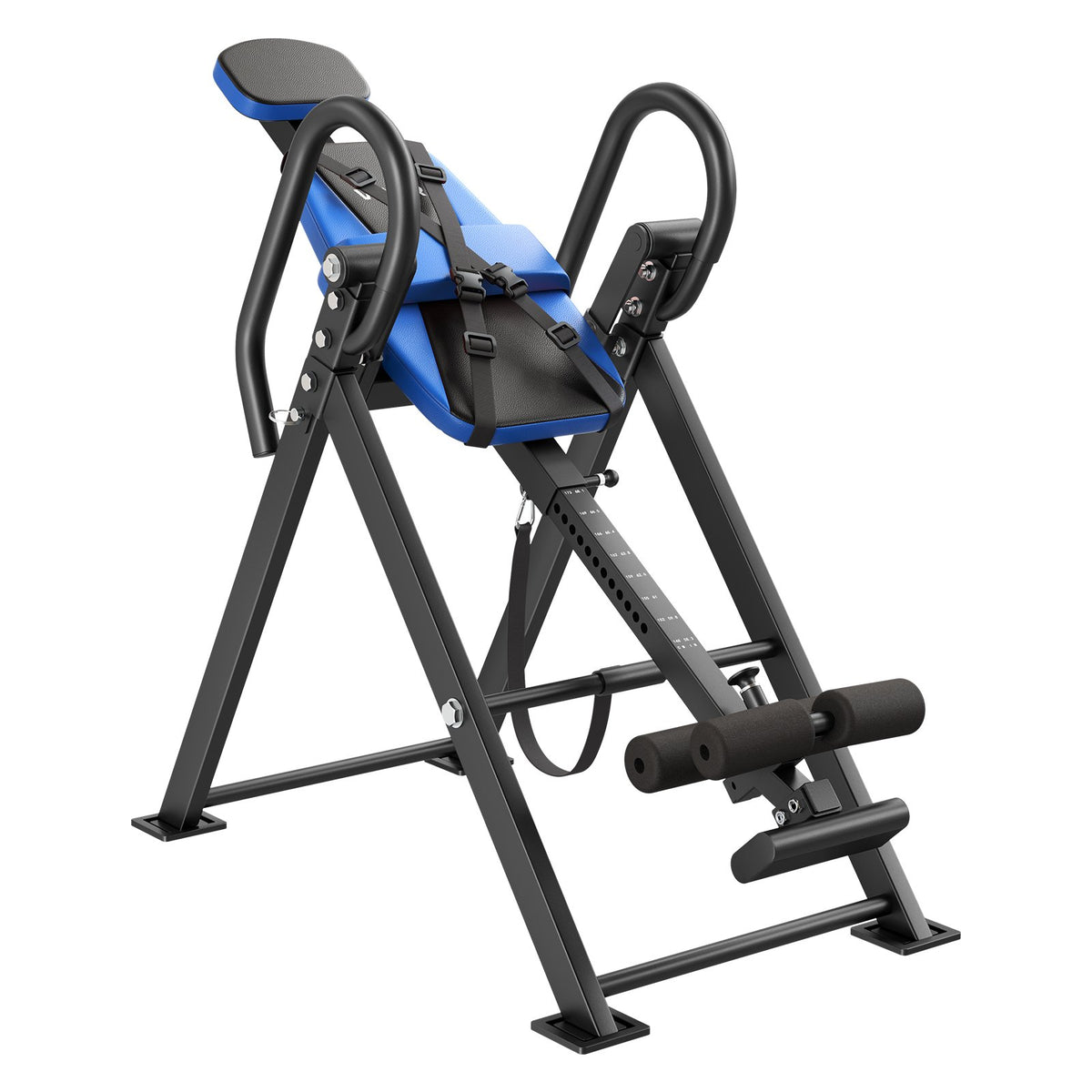 Inversion Table, 136 kg Capacity Heavy Duty Back Inverter Stretcher, Inverted Table with Dual-Roller Locking, Decompression Tables for Shoulders, Neck, Back, Multi-Angle Adjustable Tether Strap