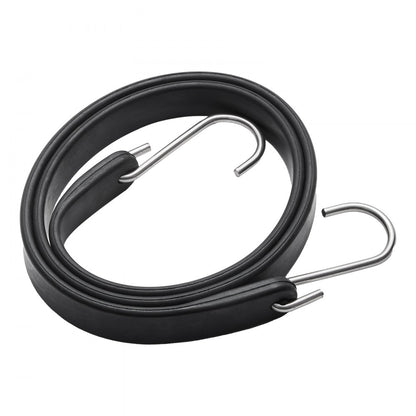 10 Piece Flat Bungee Cord, 20 mm Heavy Duty Bungee Straps with Steel S-Hooks, 36" Elastic Bungee Rope for Cargo, Tarps, 