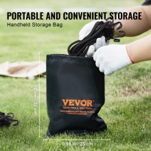 12-Piece Heavy Duty Bungee Cords with Hooks, 0.8m Length, 25kg Load Capacity