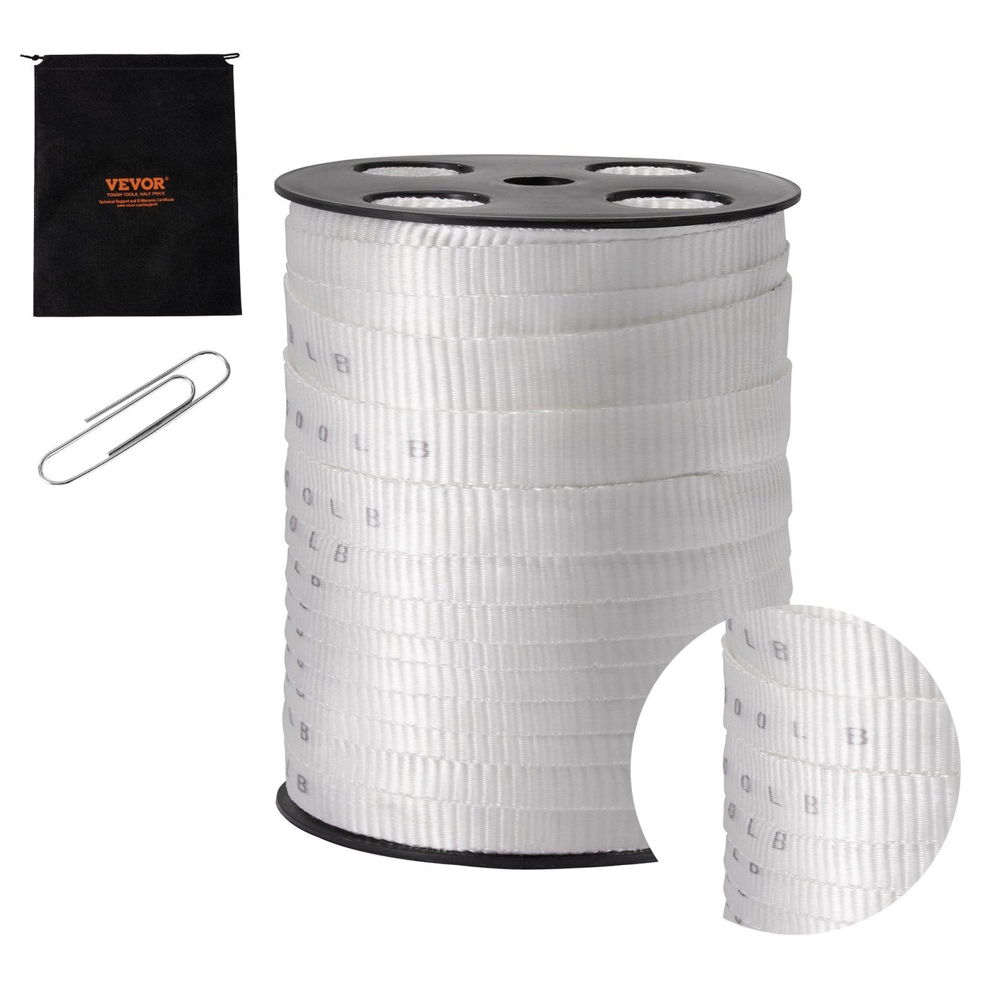 Polyester Mule Tape, 1.9 cm x 80.8 m, 1134 kgf Capacity, Durable & Versatile