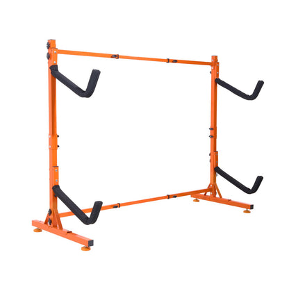 VEVOR Freestanding Kayak Storage Rack, Kayak Stand for 2 Kayak Canoe Paddleboard,