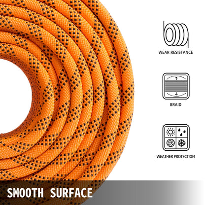 11.1mm Double Braid Polyester Rope, 45.5m, 399kg Load Capacity for Marine Use