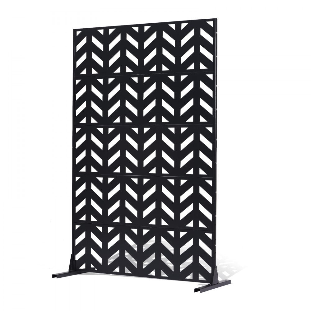 VEVOR Metal Privacy Screen 47" x 72" Freestanding Outdoor Privacy Screens