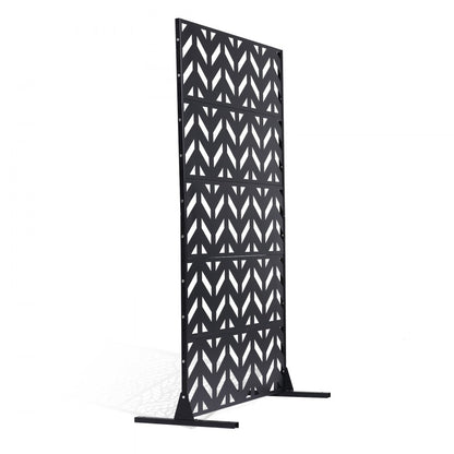 VEVOR Metal Privacy Screen 47" x 72" Freestanding Outdoor Privacy Screens