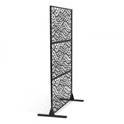 VEVOR Metal Privacy Screen 47" x 72" Outdoor Privacy Screens & Panels Black