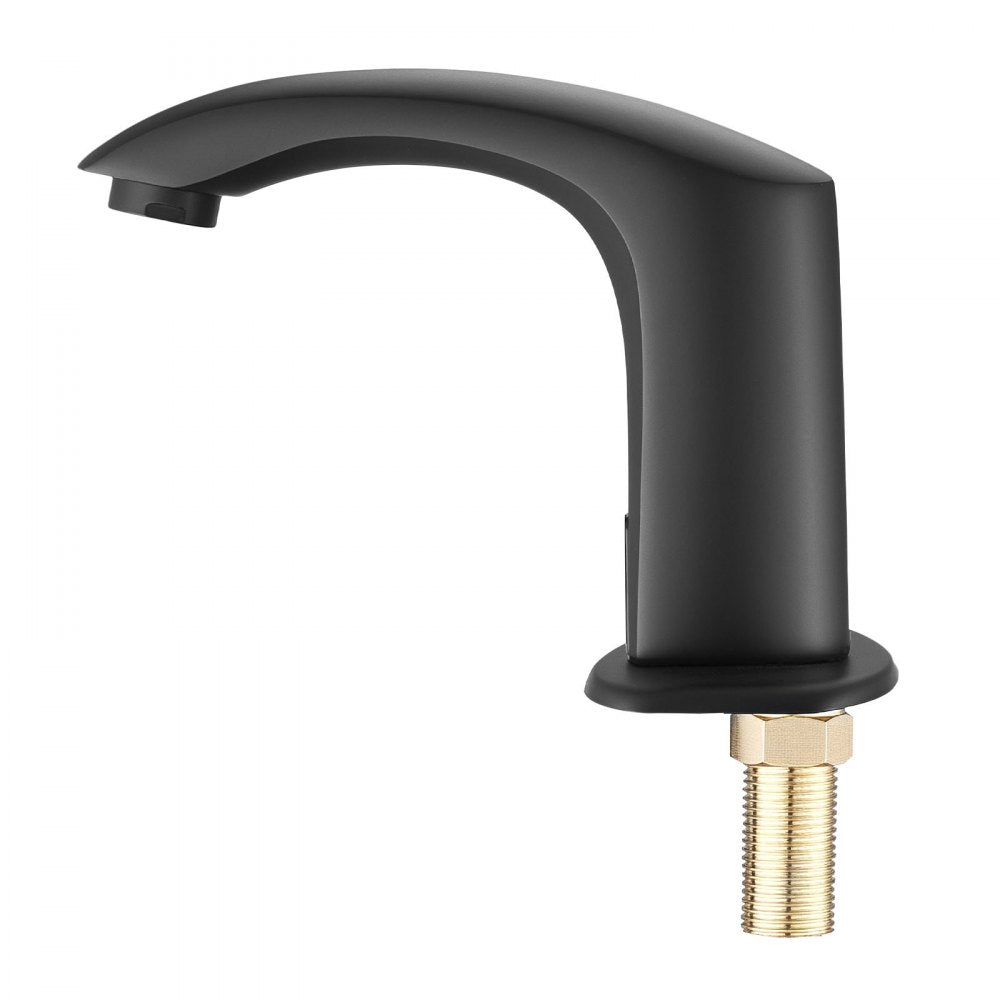 Touchless Bathroom Sink Faucet, Automatic Motion Sensor Restroom Toilet Faucet with Hole Cover Plate, Battery Operated,A