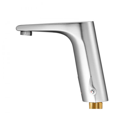 Touchless Bathroom Sink Faucet, Automatic Motion Sensor Restroom Toilet Faucet, HandsFree Adjustable Cold Hot Single Han