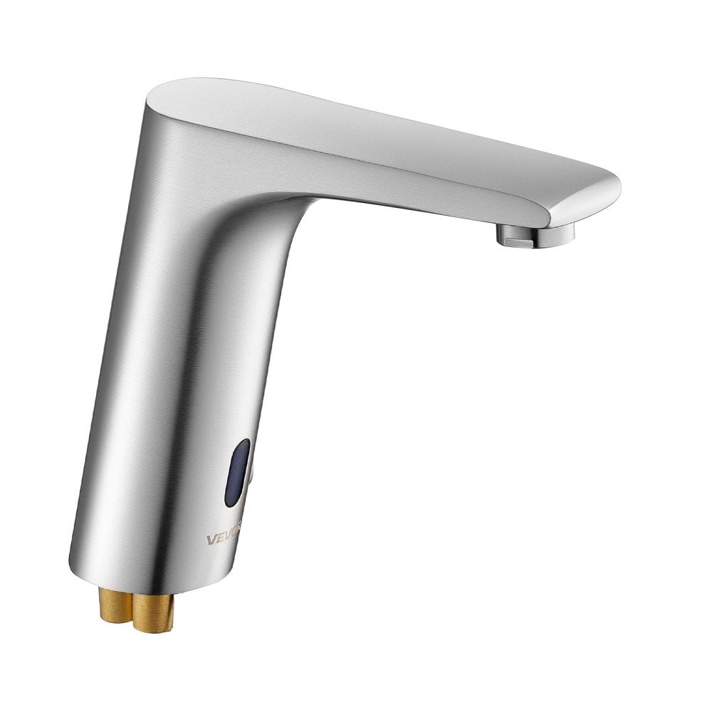 Touchless Bathroom Sink Faucet, Automatic Motion Sensor Restroom Toilet Faucet, HandsFree Adjustable Cold Hot Single Han