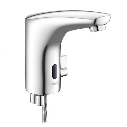 Touchless Bathroom Sink Faucet, Automatic Motion Sensor Restroom Toilet Faucet, HandsFree Adjustable Cold Hot Single Han