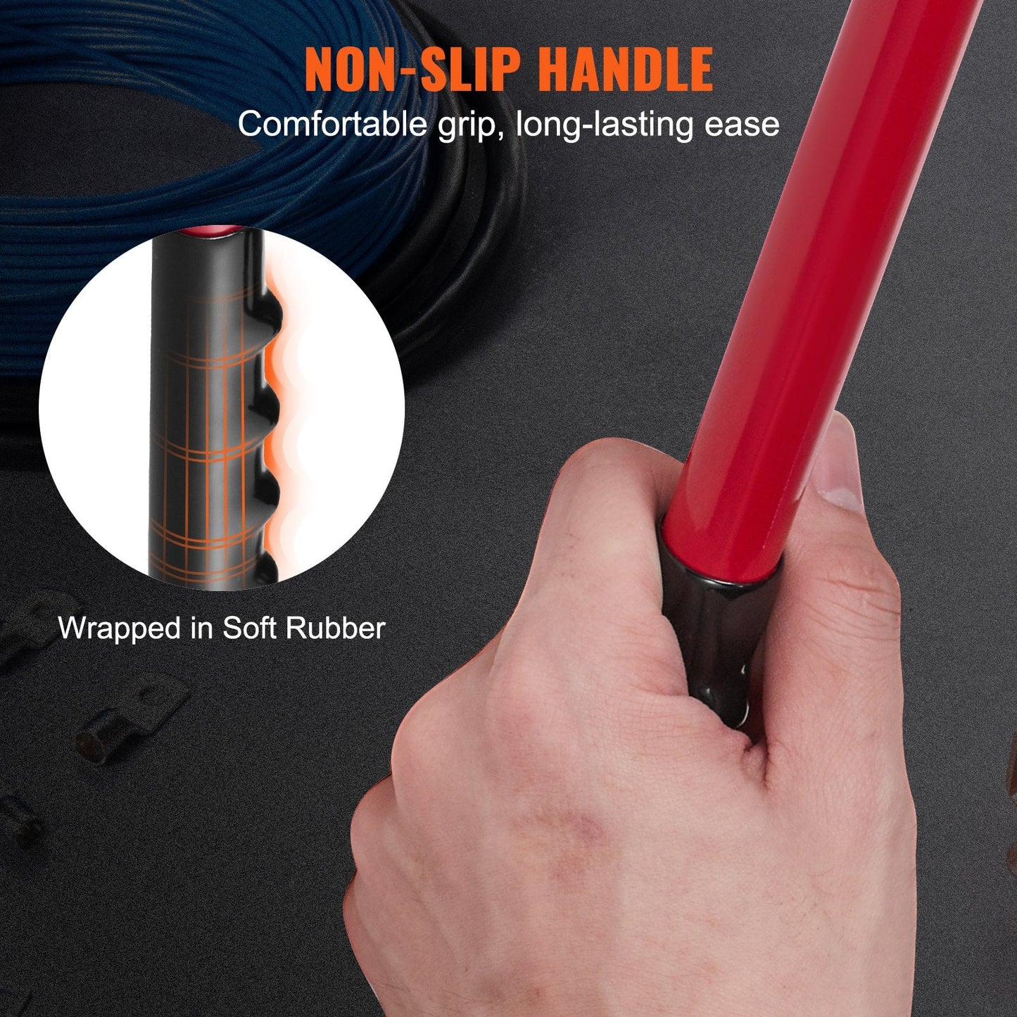 Heavy-Duty Battery Lug Crimper, 6-50mm², with 60 Aluminum Connectors