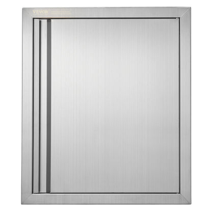 VEVOR BBQ Access Door, 457x533 mm Single Outdoor Kitchen Door, Stainless Steel Flush