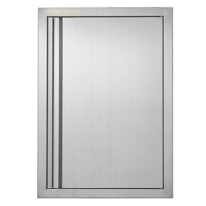 Stainless Steel Outdoor Kitchen Access Door, 0.43x0.61 m, Recessed Handle