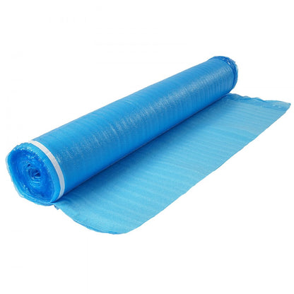 Floor Underlayment 27.9 m² 3mm 3-in-1 Vapor Barrier for Laminate Blue