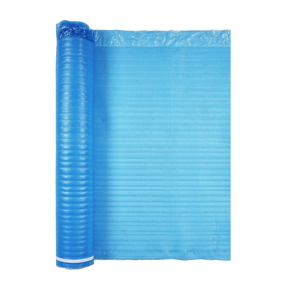 Floor Underlayment 27.9 m² 3mm 3-in-1 Vapor Barrier for Laminate Blue